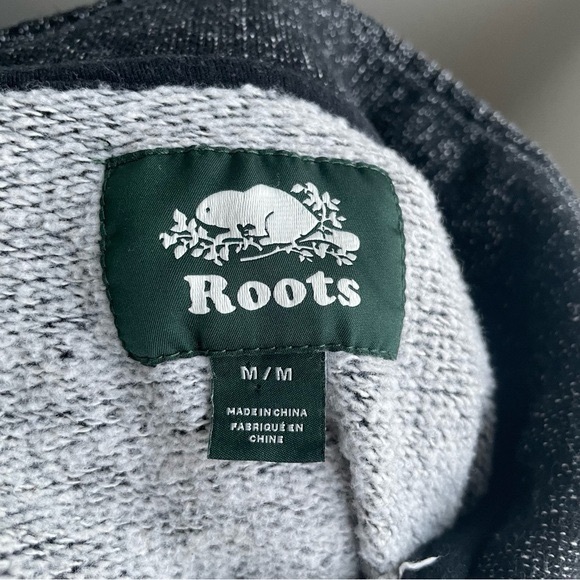 ROOTS Organic Original Half Zip Stein Black Pepper - Picture 7 of 9